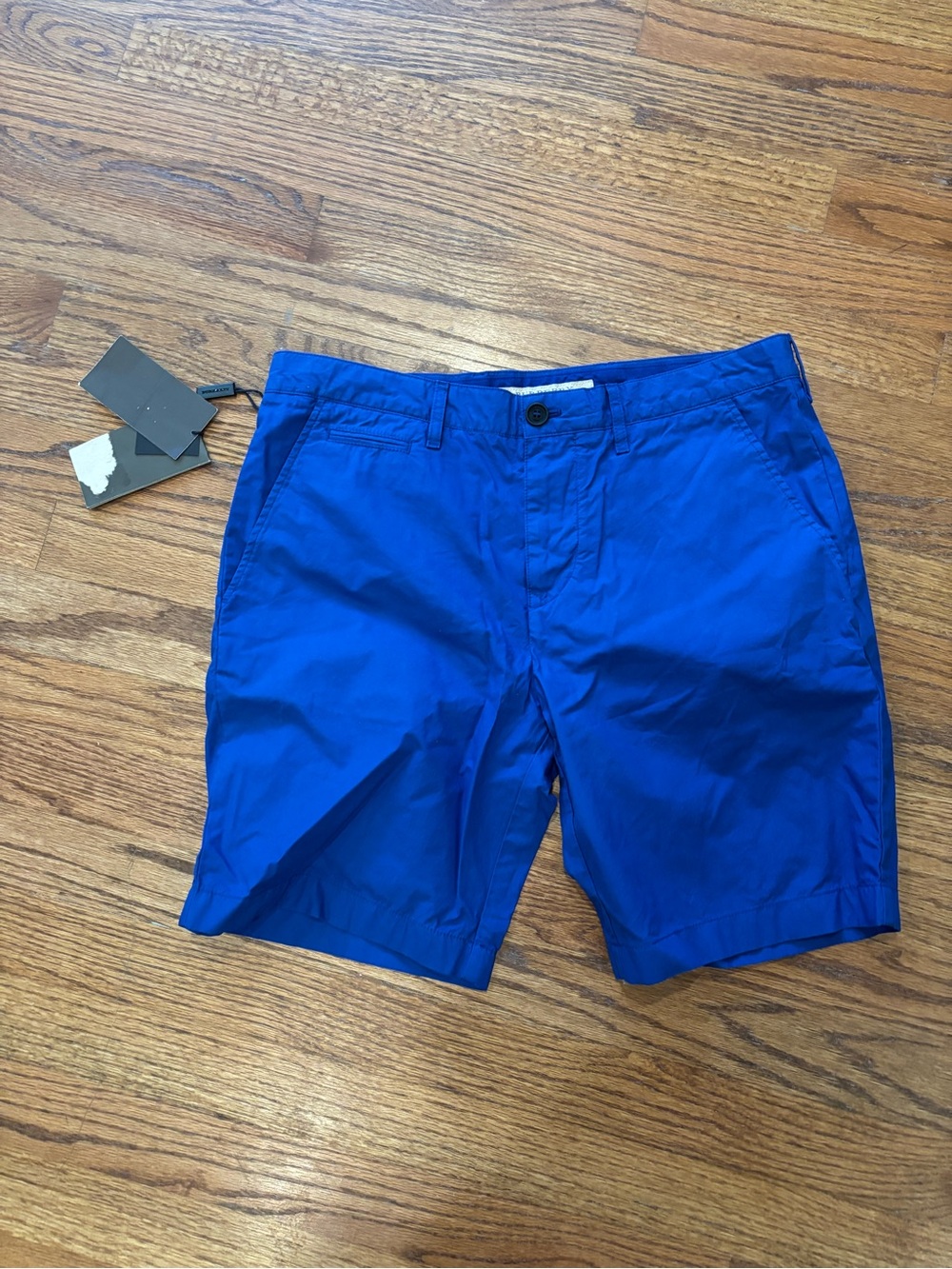 Burberry Men’s Electric Blue Flat Front Shorts